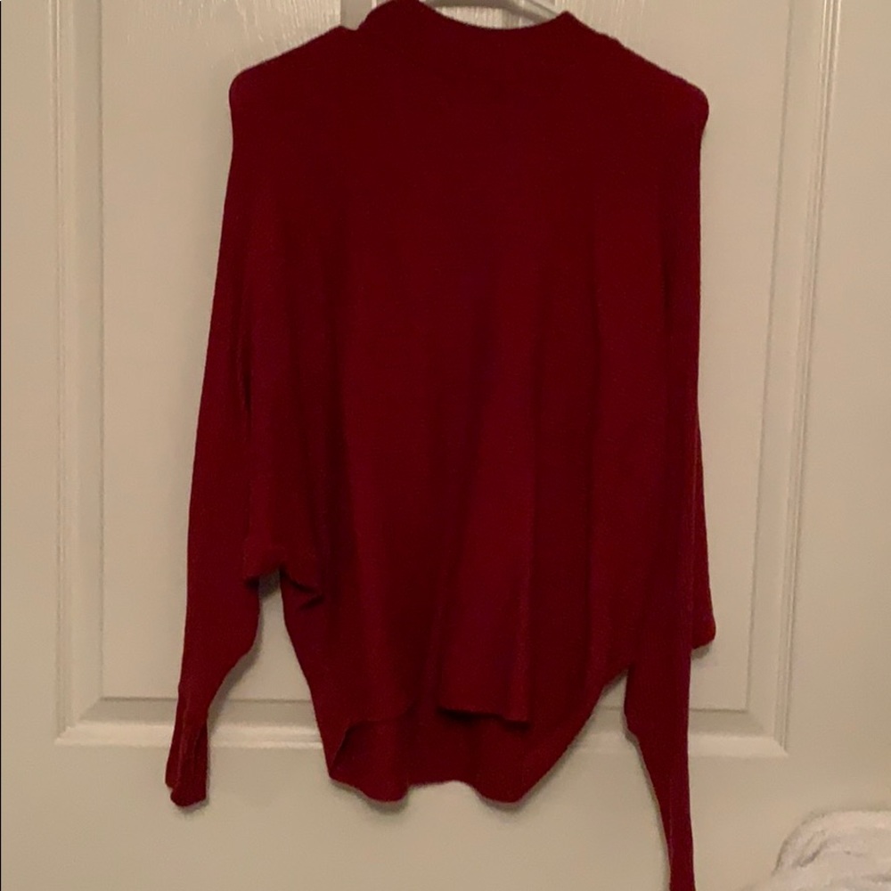 Philosophy dark red sweater